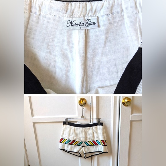 Natasha Gan eyelet embroidered shorts size 6 BNWOT PO - Picture 4 of 5